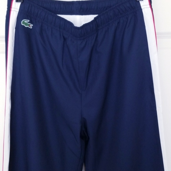 mens lacoste sweat shorts